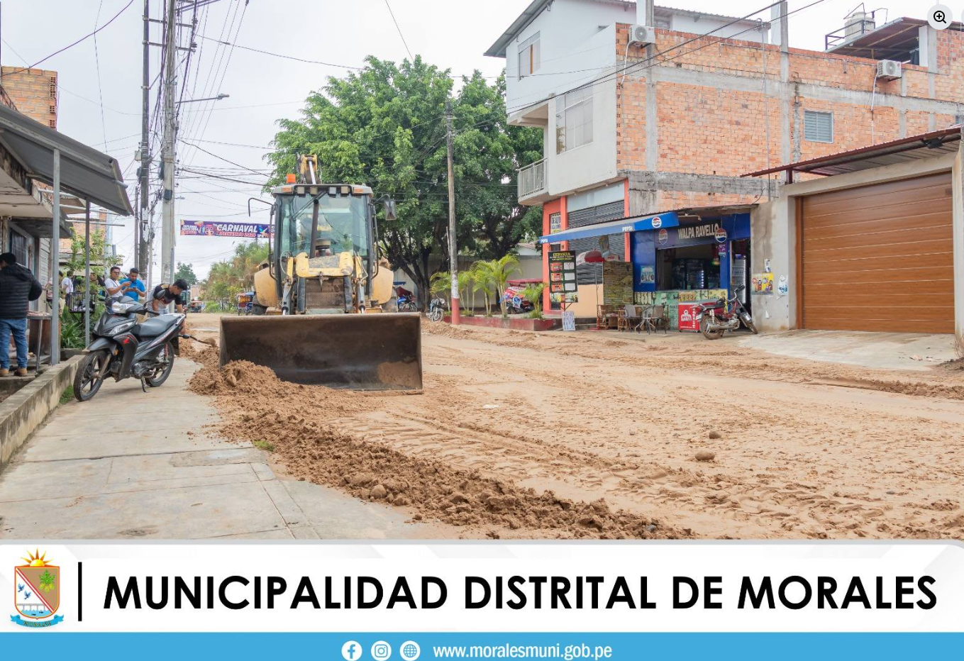 MUNICIPALIDAD DE MORALES REALIZA LABORES DE LIMPIEZA DE VÍAS Y DESCOLMACIÓN DE CUNETAS ANTE EL INCREMENTO DE LLUVIAS. 
